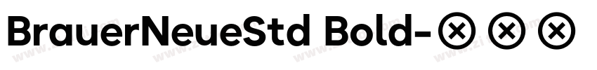 BrauerNeueStd Bold字体转换